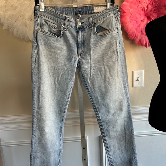 rag & bone Dre Low Rise Ankle Slim Boyfriend Albion Jeans Size 27 - Picture 2 of 4
